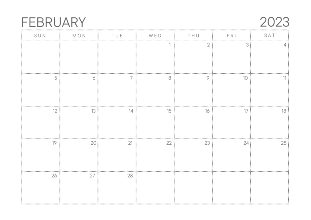 Editable February Calendar 2023 To Free Download