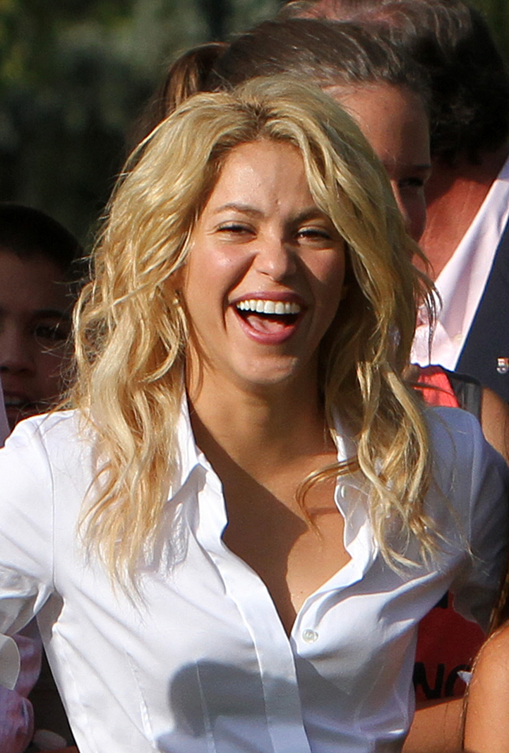 Singer Shakira and her boyfriend footballer Gerard Pique attend a press conference for Pies Descalzos and FC Barcelona to announce a grant to YMCA of Greater Miami at the University of Miami in Coral Gables, Florida. 01 Aug 2001 Pictured: Shakira; Gerard Pique. Photo credit: MEGA TheMegaAgency.com +1 888 505 6342 (Mega Agency TagID: MEGA636324_037.jpg) [Photo via Mega Agency]