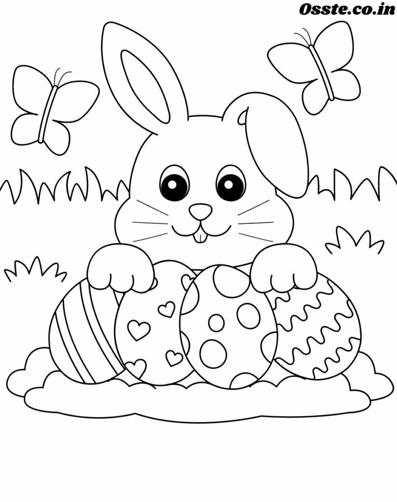 Easter drawing printable