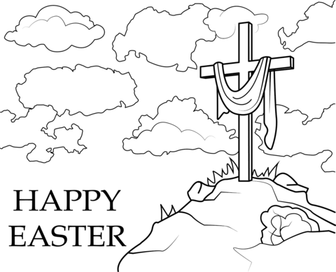 Free Easter coloring pages printable sheet