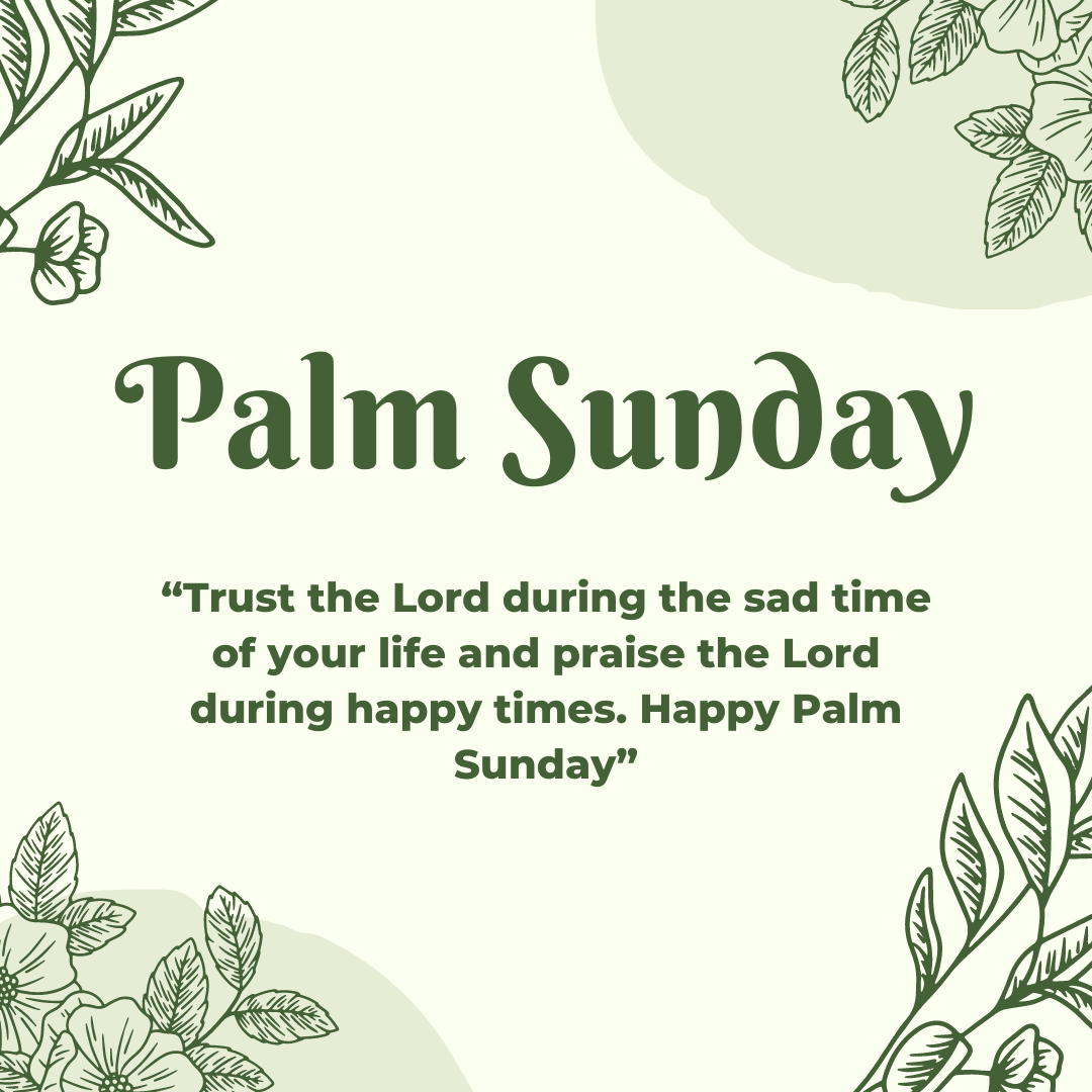 Palm Sunday Wishes for Family