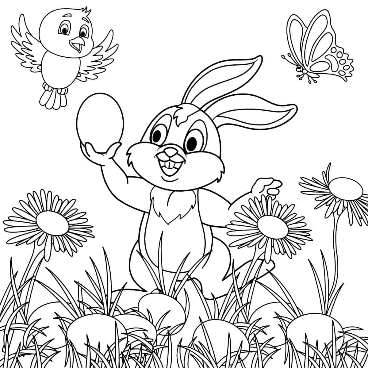free easter coloring pages for preschoolers
