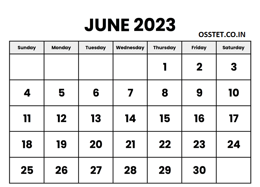 Editable June 2023 Calendar