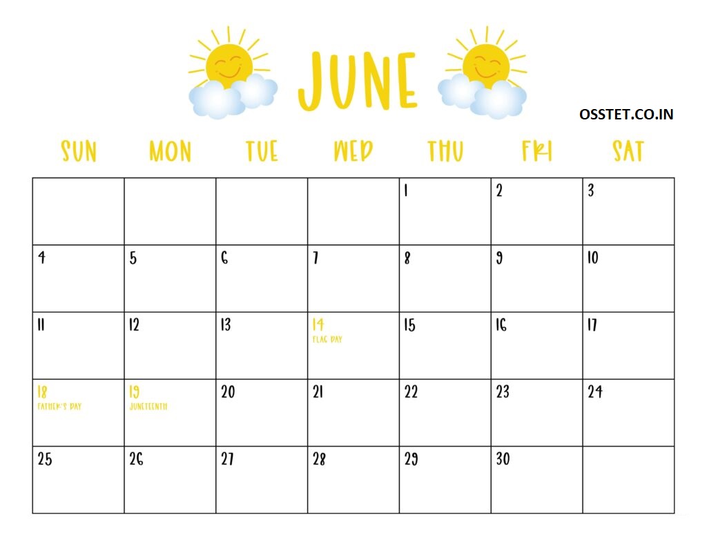 June 2023 Calendar With Holidays Canada