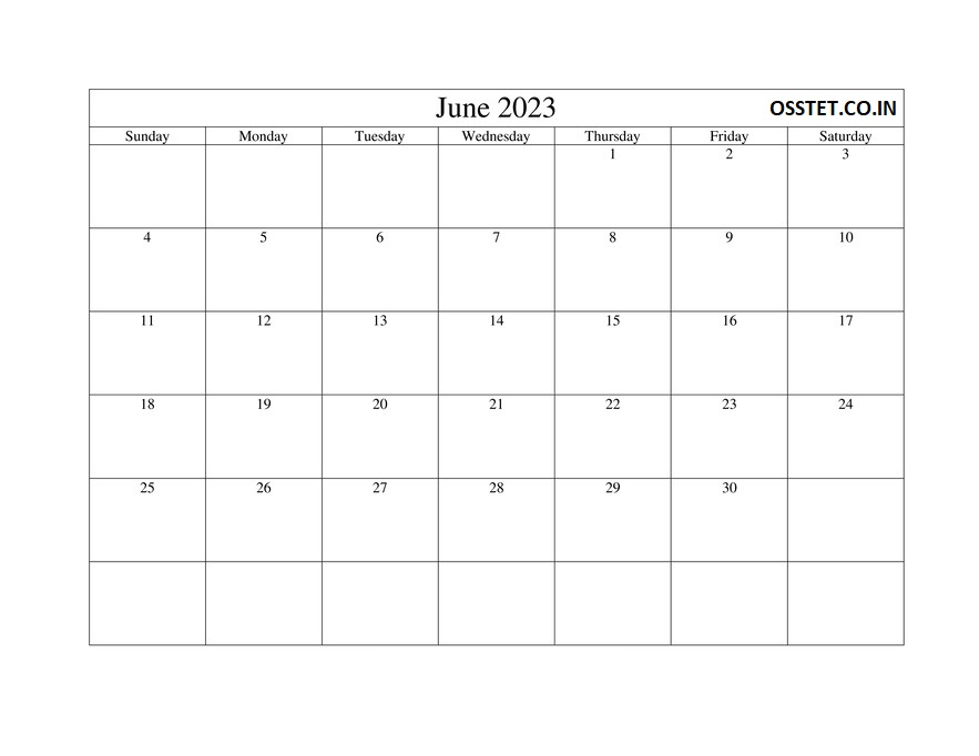 June 2023 Calendar With Holidays Printable
