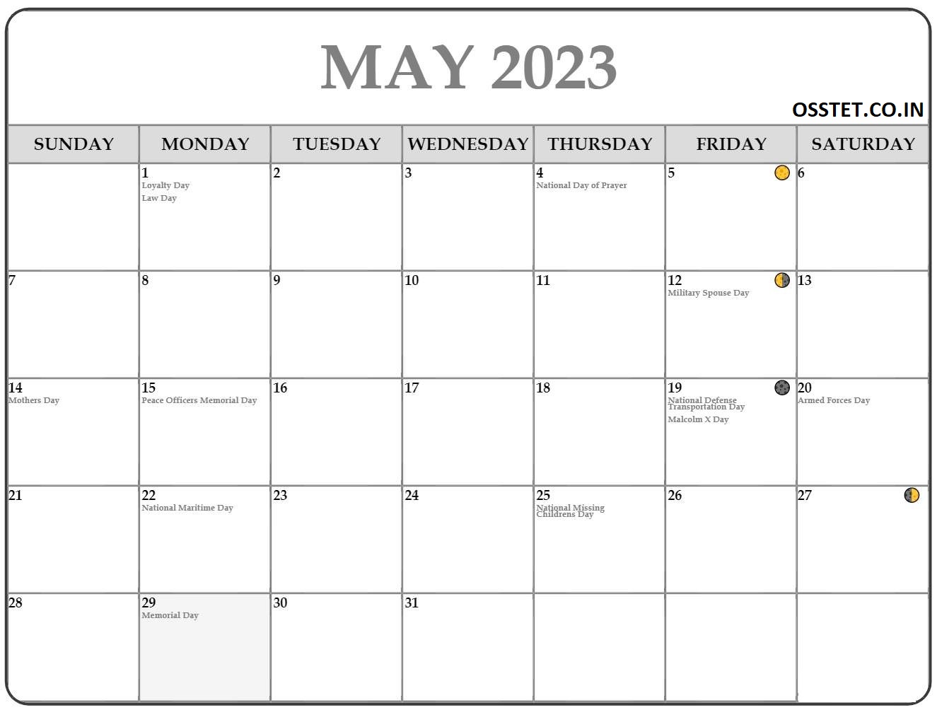 May 2023 moon phases for gardening and fishing