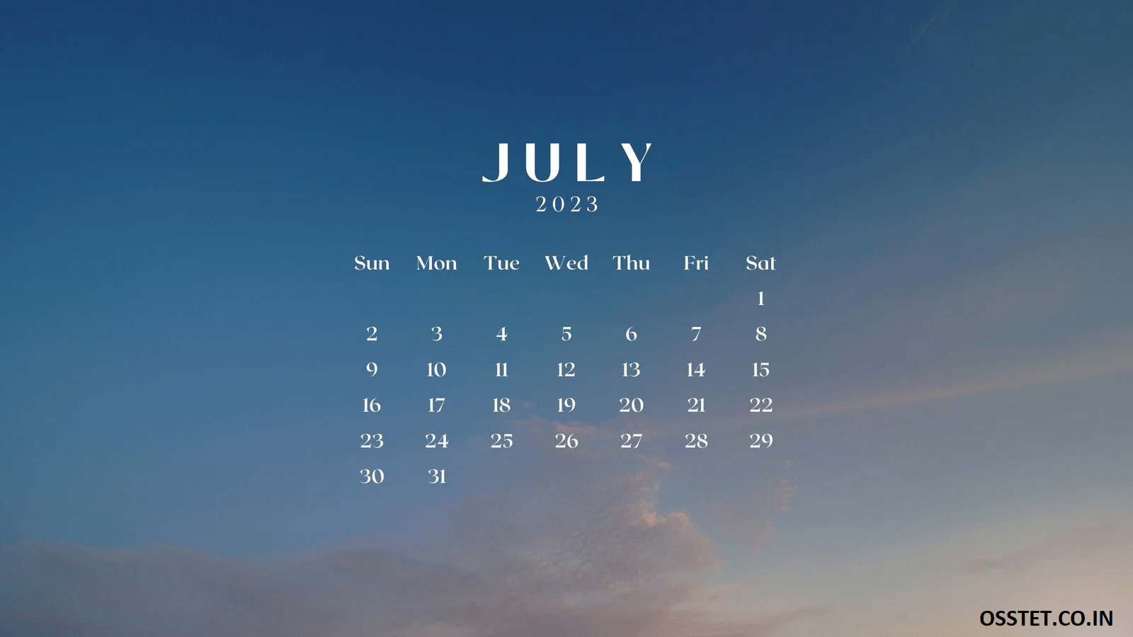 FREE] 25+ July 2023 Desktop Calendar Wallpapers