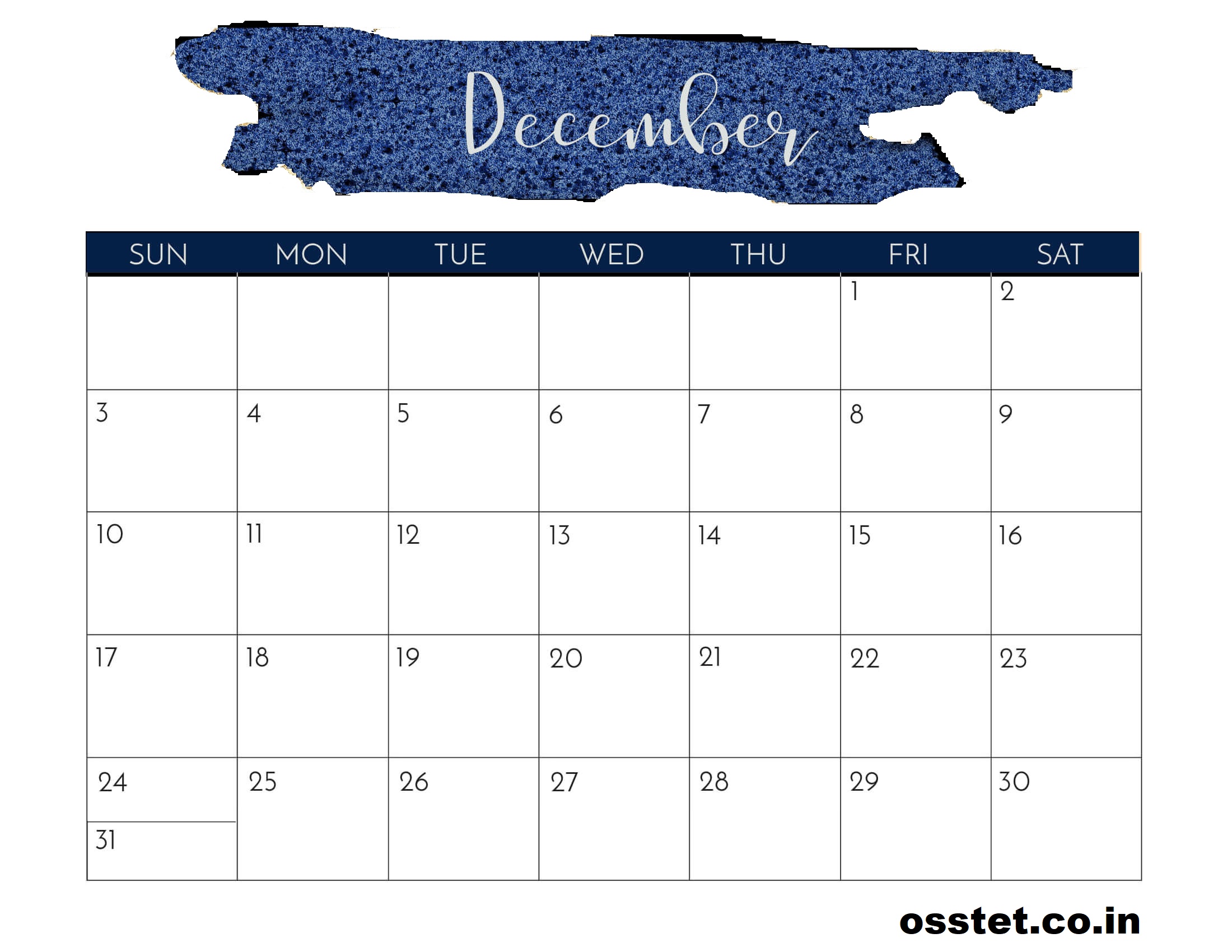Calendar December 2023