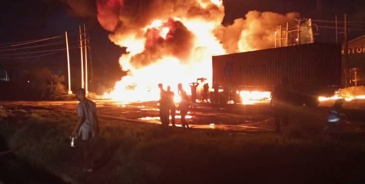 Tanker explosion destroys 11 vehicles at Iganmu bridge