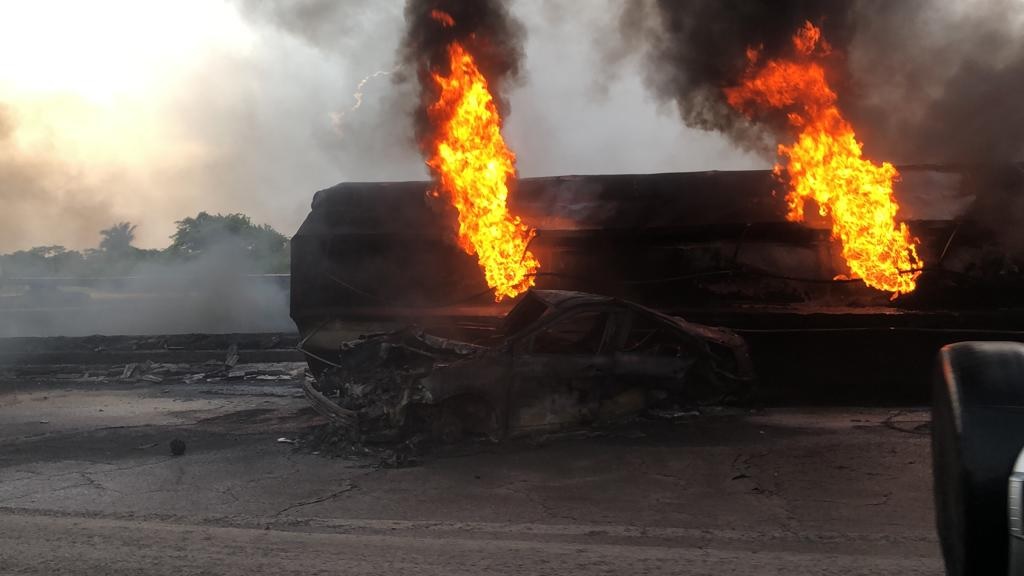 petrol tanker explodes in Lagos
