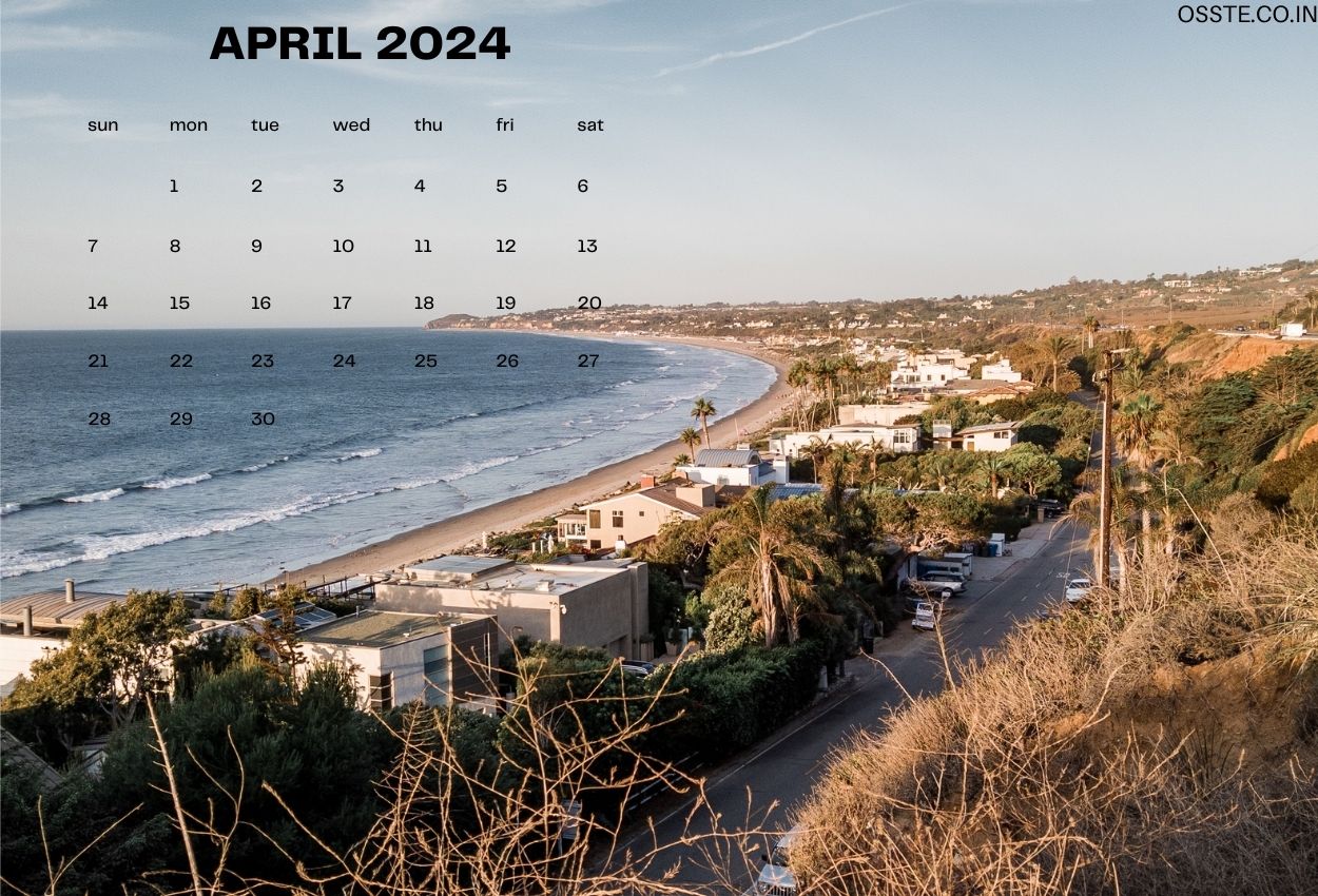 April 2024 Calendar For Desktop