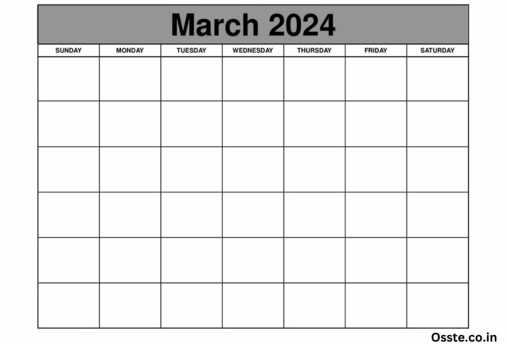 March 2024 Calendar Scheduler
